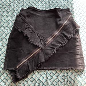 Zipper Jean Skirt by Fashion Nova denim skirt